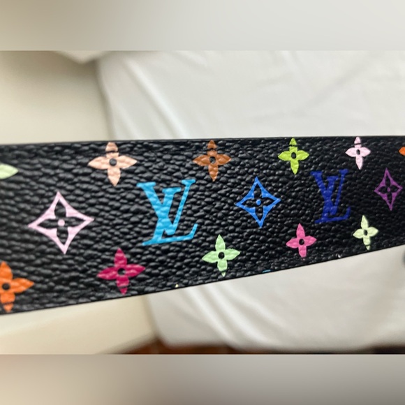 Authentic Louis Vuitton Black multicolor belt size 36 - Picture 5 of 5